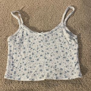 brandy melville floral tank top!